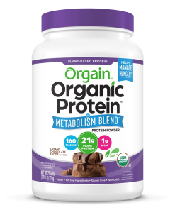 Organic Protein Powder + Metabolism Blend Creamy Chocolate Fudge