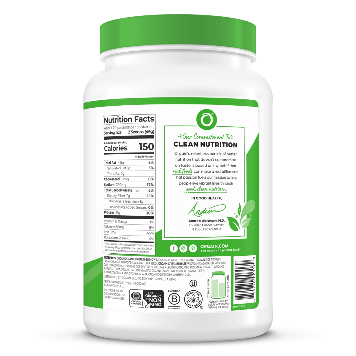 851770003179-v13-Orgain-ProteinPowder-2.03lb-Chocolate-20240311-SideB-HIRES-web_1200px.png