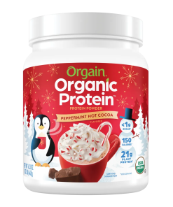 Organic Protein™ Plant Based Protein Powder - Peppermint Hot Cocoa